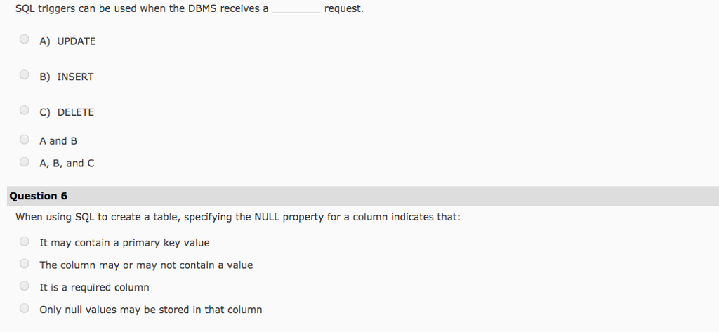 Solved Question 1 Given a table with the structure: EMPLOYEE | Chegg.com
