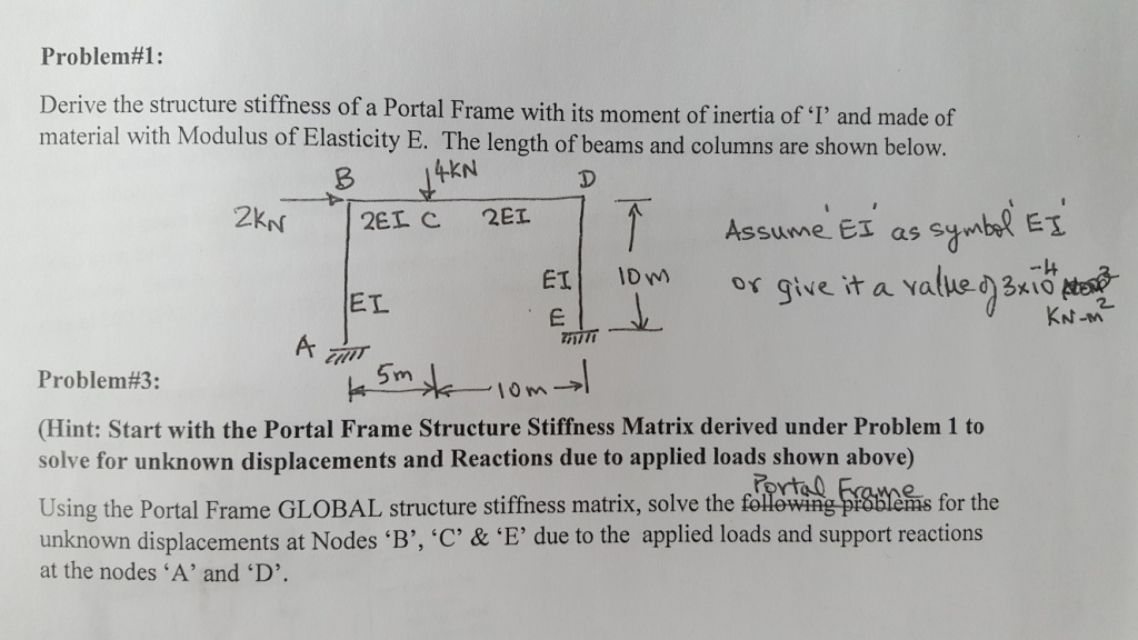 portal frame calculate