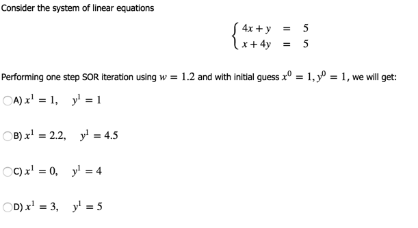 Solved Consider the system of linear equations | Chegg.com