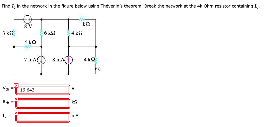 Solved Find Io in the network in the figure below using | Chegg.com