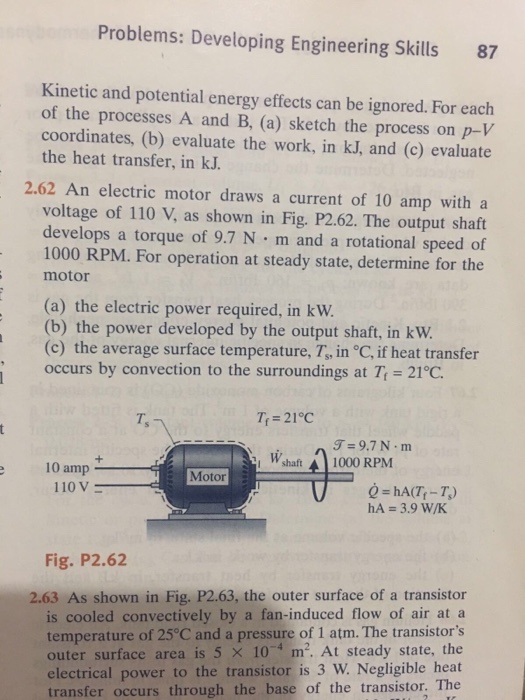 Solved Kinetic And Potential Energy Effects Can Be Ignored. 