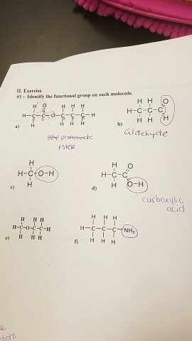 Solved Identify the functional group on each molecule. | Chegg.com