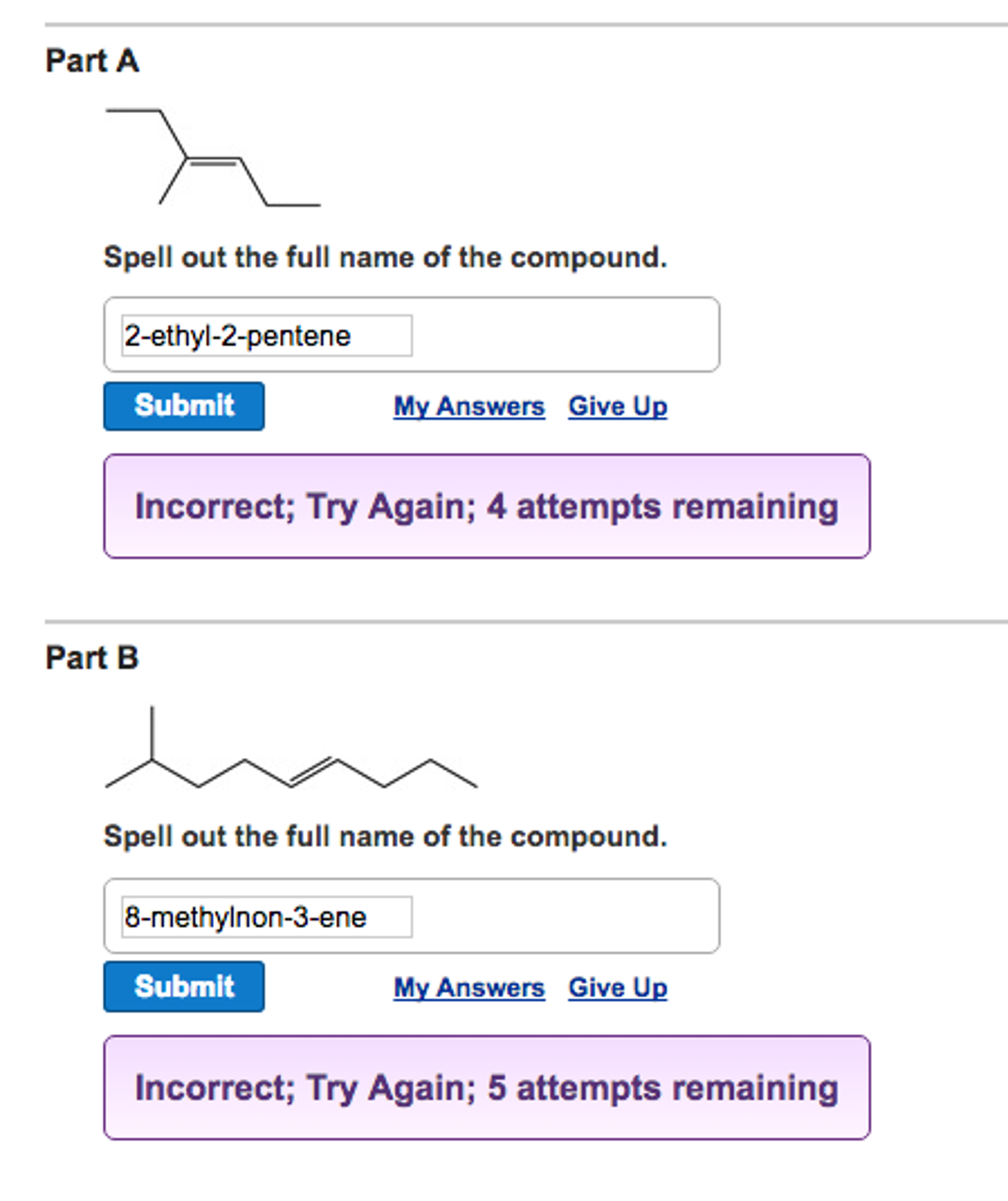 Solved: Part A Spell Out The Full Name Of The Compound 2-e... | Chegg.com Spell Out The Full Name Of The Compound.