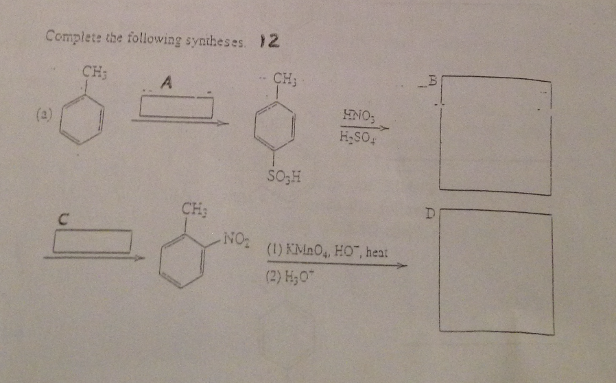 Solved Complete The Following Syntheses. | Chegg.com