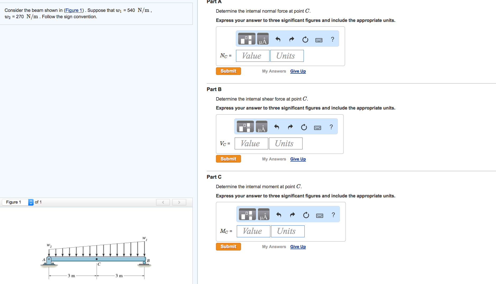 Solved Consider the beam shown in (Figure 1 ) . Suppose that | Chegg.com