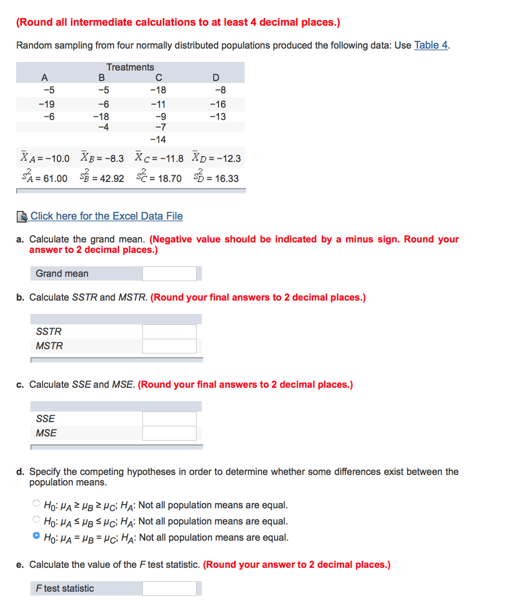 Solved Random Sampling From Four Normally Distributed | Chegg.com