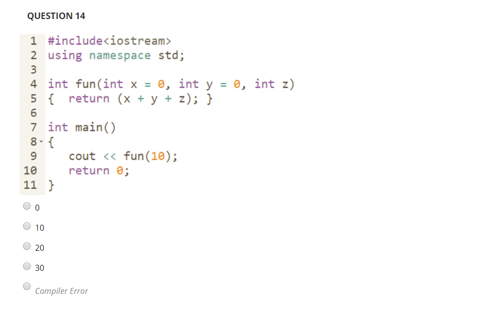 Solved QUESTION 13 1 #include 2 int main() 4 5 const int x; | Chegg.com