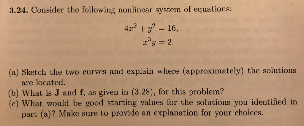 Solved 3 24 Consider The Following Nonlinear System Of Chegg Solved 3 24 Consider The Following Nonlinear System Of Chegg