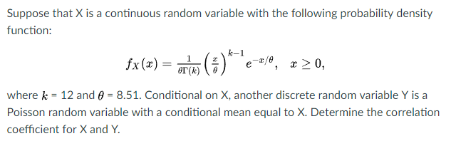 Solved Suppose that X is a continuous random variable with | Chegg.com