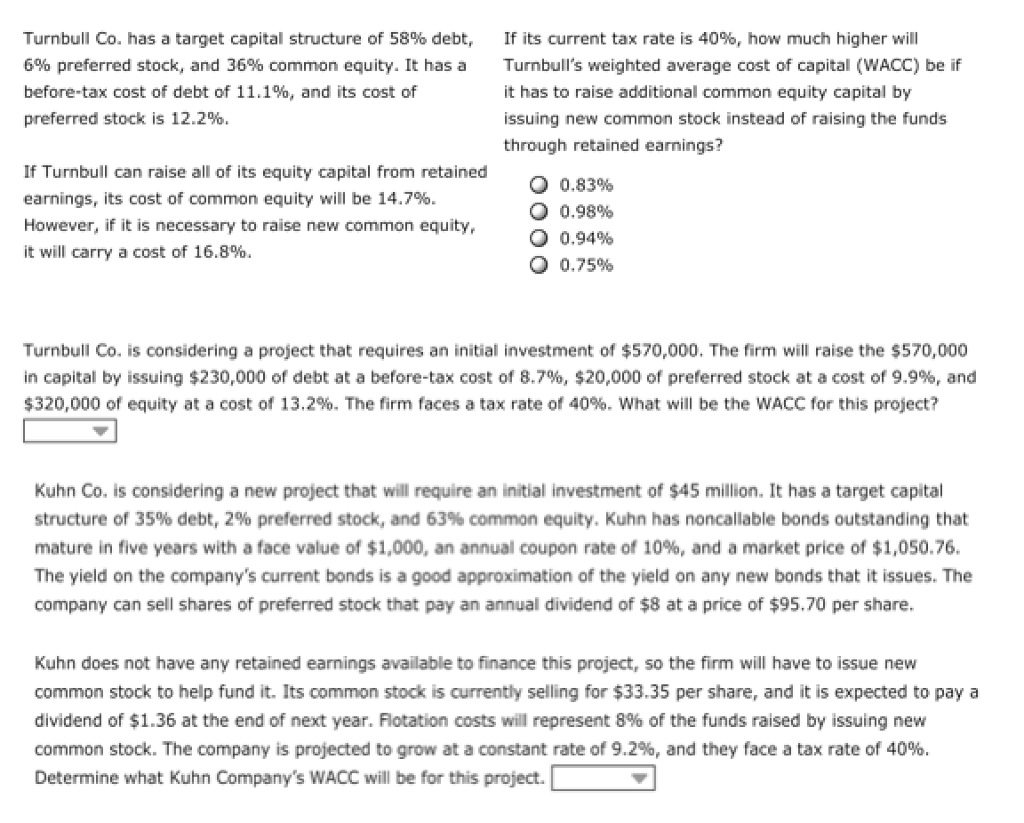 Is Wacc Higher Than Cost Of Equity