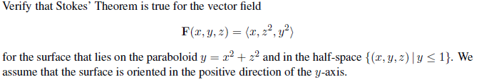 Solved Verify that Stokes' Theorem is true for the vector | Chegg.com