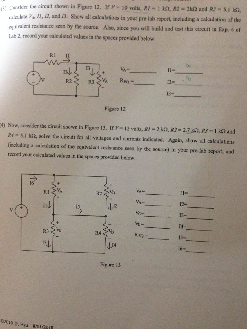 Solved Consider the circuit shown in Figure 12. If V = 10 | Chegg.com