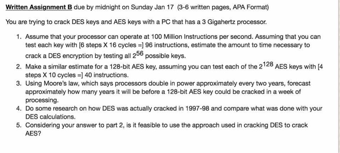 Solved Written Assignment B Due By Midnight On Sunday Jan 17 | Chegg.com