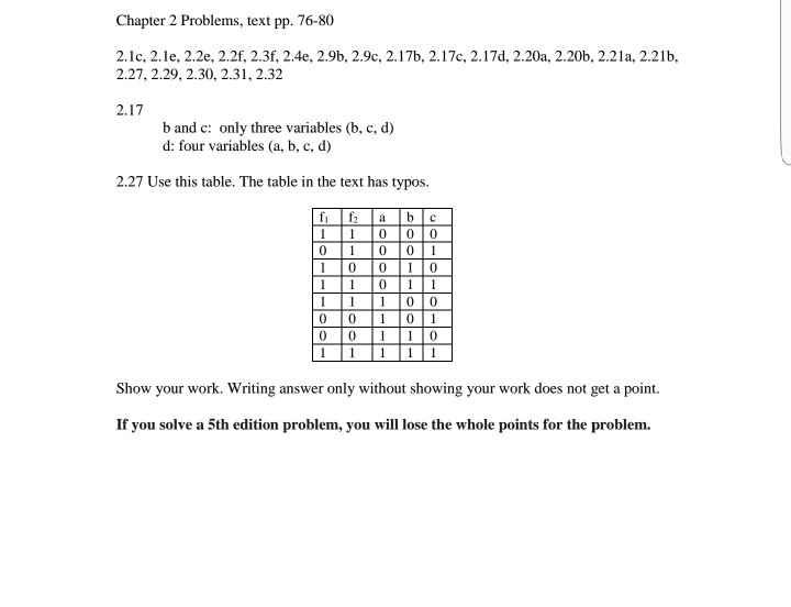 Solved Chapter 2 Problems, text pp. 76-80 2. I c, 2. le, | Chegg.com