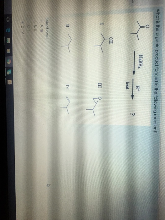 Solved What Is The Organic Product Formed In The Following Chegg