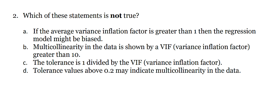 Which Of These Statements About Inflation Is True Solved 2. Which of these statements is not true? If the | Chegg.com