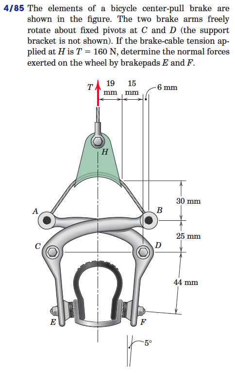 center pull brake pads