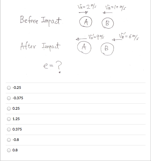 Solved The two particles A and B collide with each other. If | Chegg.com