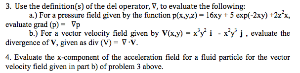 Del Vector Solved Use the definition(s) of the del operator, nabla, to | Chegg.com