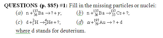 Solved Fill In The Missing Particles Or Nuclei For The 4 | Chegg.com