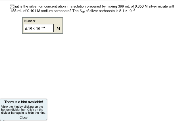 Solved nat is the silver ion concentration in a solution | Chegg.com