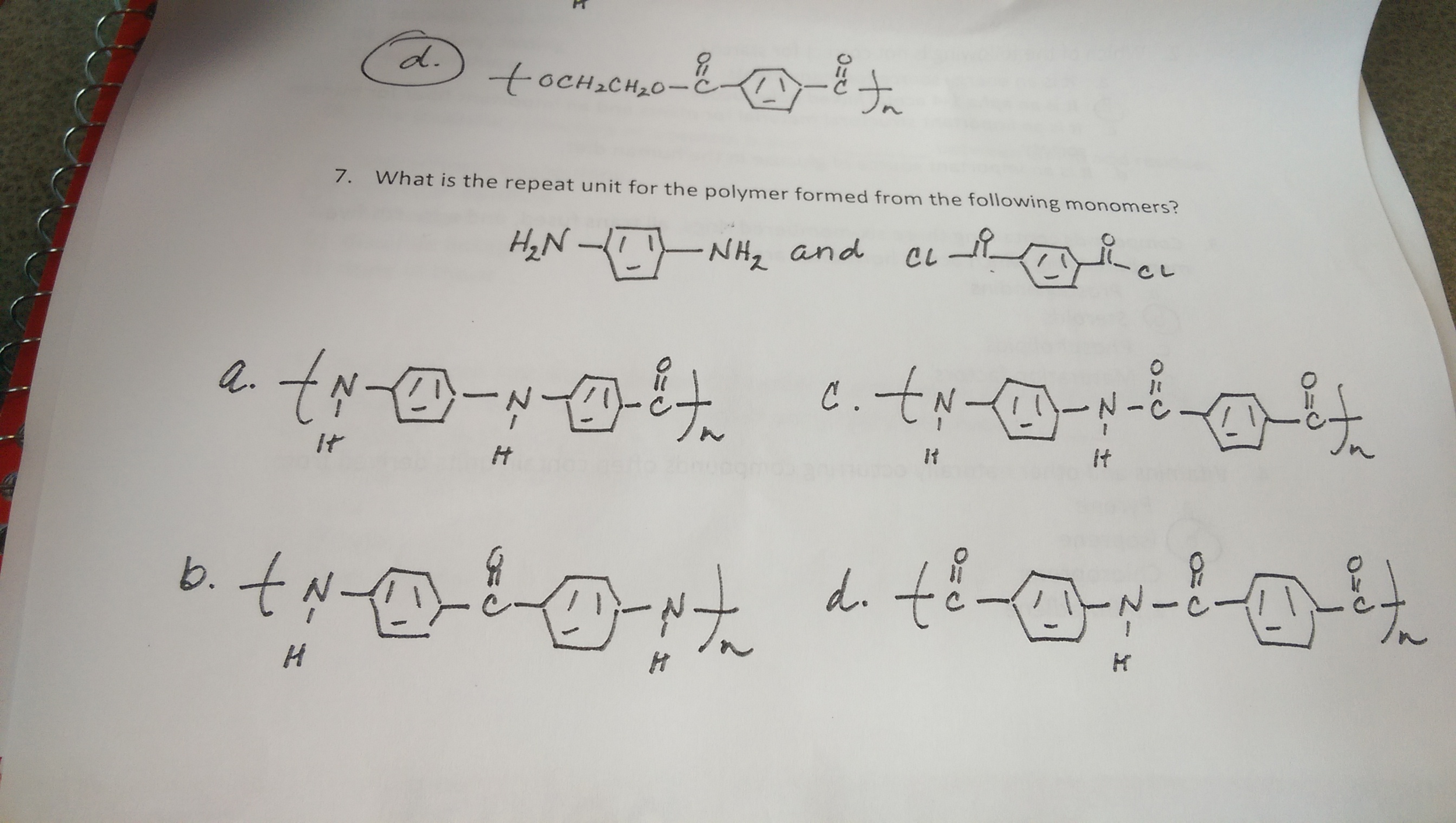 Solved what is the repeat unit for the polymer formed from | Chegg.com