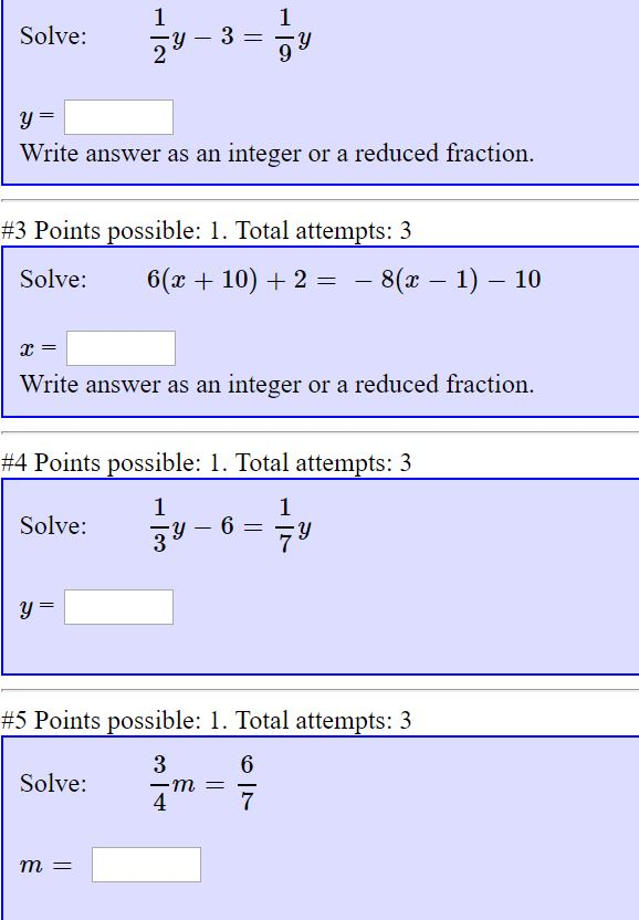 Solved Solve: 2 Write answer as an integer or a reduced | Chegg.com