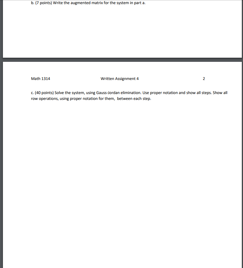 Signature Assignment Math 1314 Examples Solved Math 1314 Written Assignment 4 1 Present all of your | Chegg.com