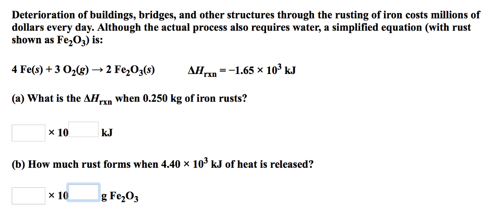 Equation For Rusting Of Iron Tessshebaylo