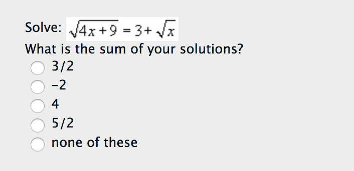 solved-solve-squareroot-4x-9-3-squareroot-x-what-is-chegg