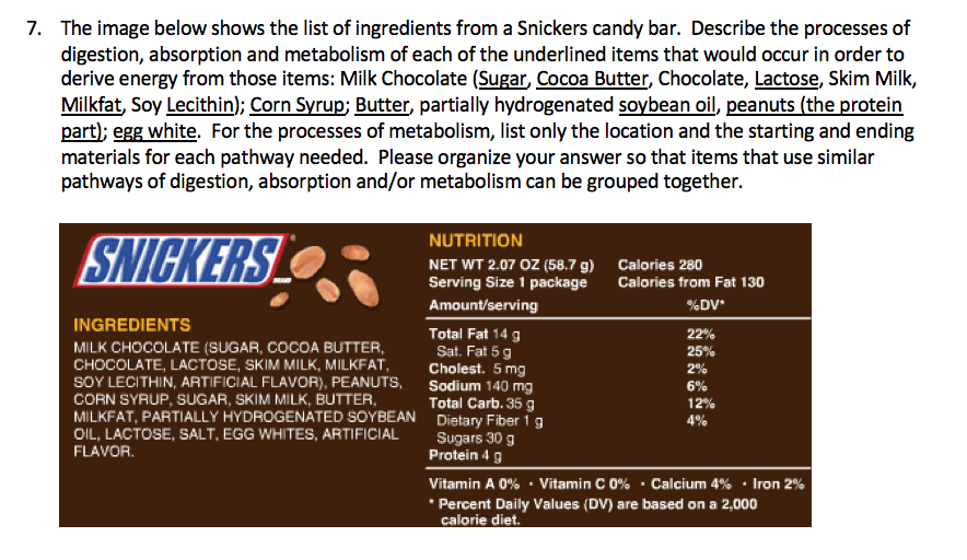 Snickers Chocolate Bar Ingredients - Cartuces