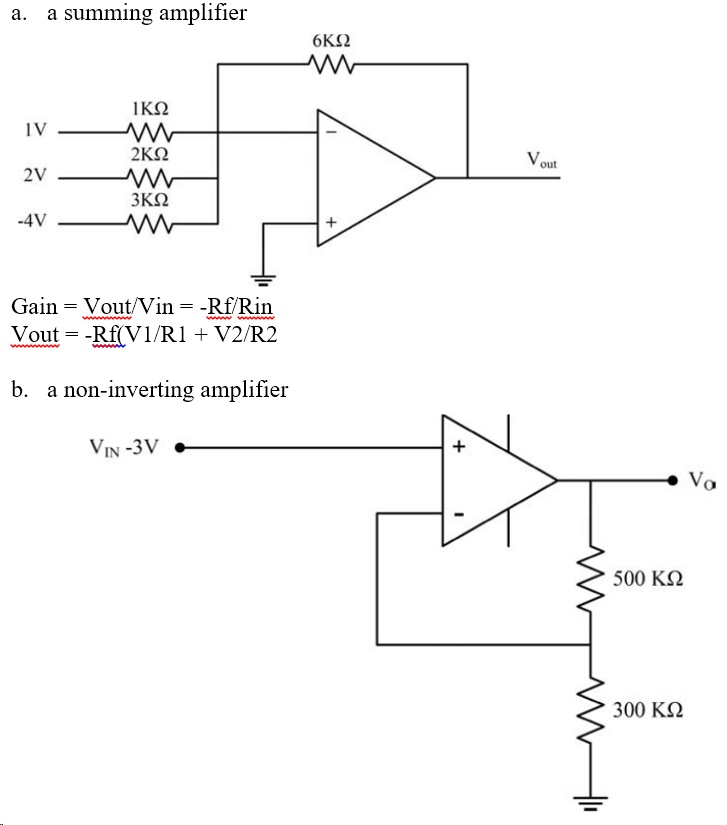 Solved Determine the output voltage of the following | Chegg.com