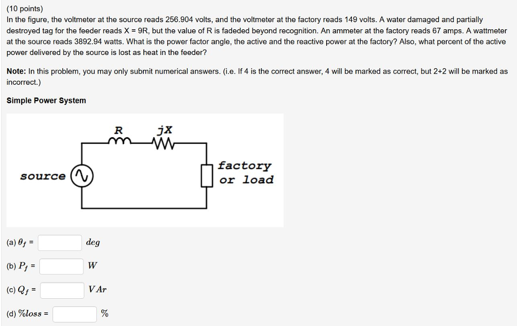 Solved (10 points) In the figure, the voltmeter at the