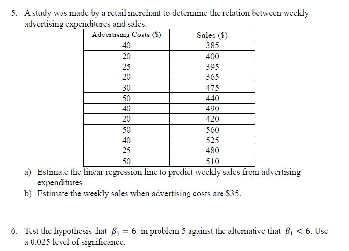 solved-a-study-was-made-by-a-retail-merchant-to-determine-chegg