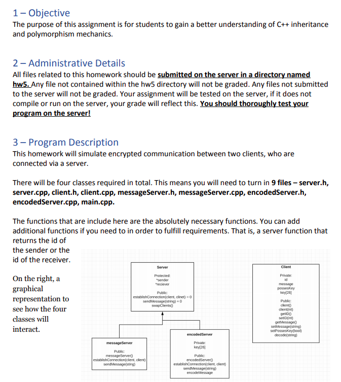 Solved 1- Objective The purpose of this assignment is for | Chegg.com