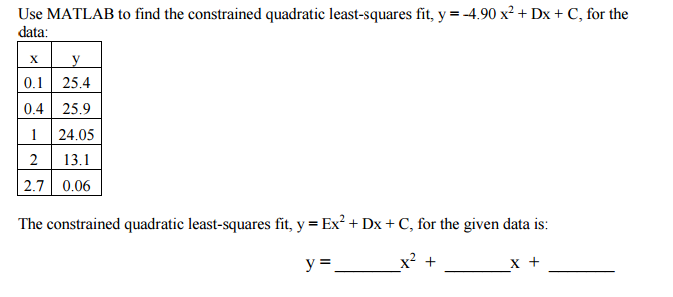 matlab interp1 quadratic