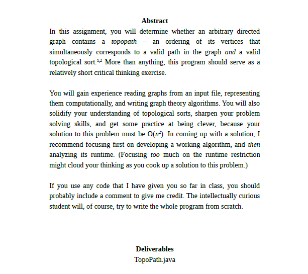 assignment abstract example