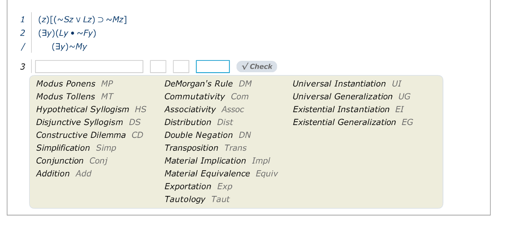 Solved Use Predicate Logic Proof Tool To Complete Proof Of | Chegg.com