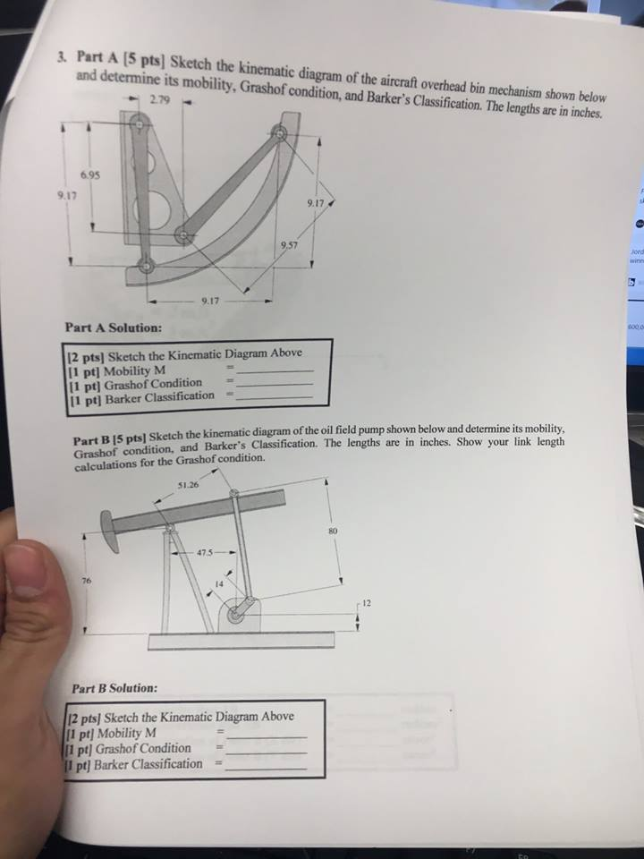 Solved Sketch the kinematic diagram of the aircraft overhead | Chegg.com