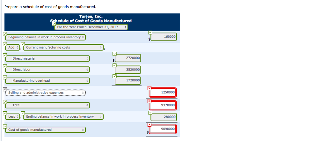Solved I need help with the following managerial accounting | Chegg.com