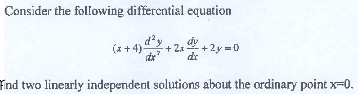 Solved Consider The Following Differential Equation Dr2 5027