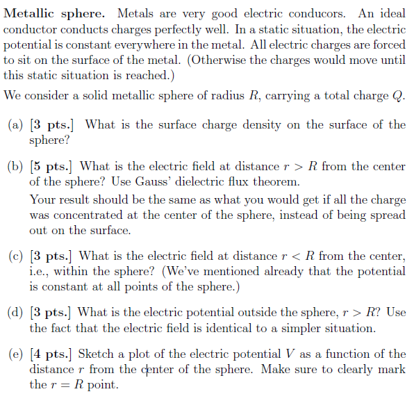 Solved What Is The Surface Charge Density On The Surface Of | Chegg.com