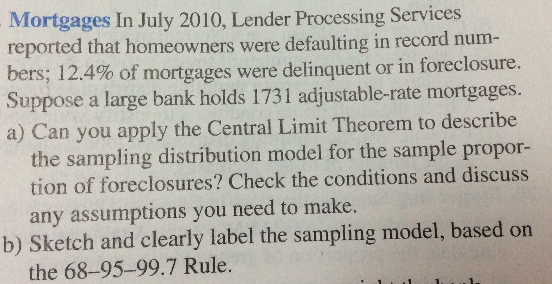 Solved Mortgages In July 2010, Lender Processing Services | Chegg.com