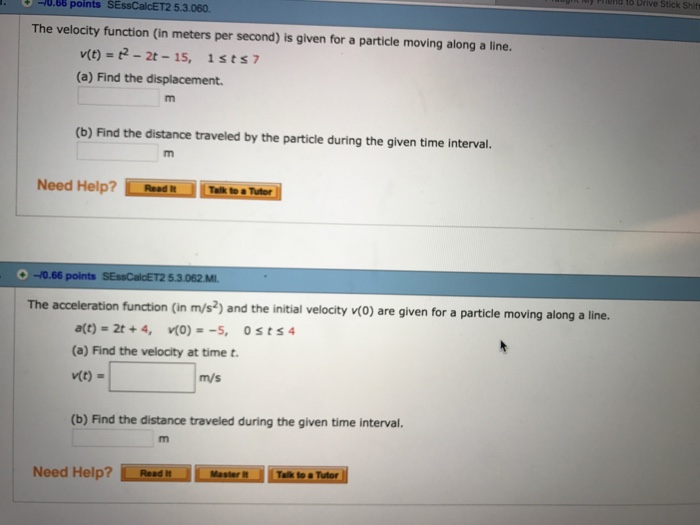 Solved Can you please show step by step for both questions I | Chegg.com