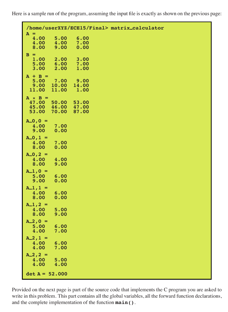 Solved This is for C programming class. Please do as much | Chegg.com