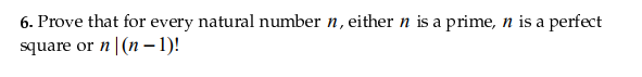 Solved 6. Prove that for every natural number n, either n is | Chegg.com