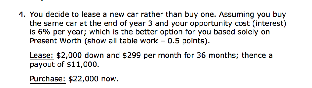 solved-you-decide-to-lease-a-new-car-rather-than-buy-one-chegg