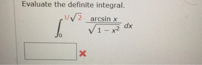 Solved Evaluate the definite integral. | Chegg.com