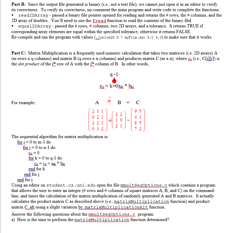 Solved USE C PROGRAMING LANGUAGE. At the end of the page | Chegg.com