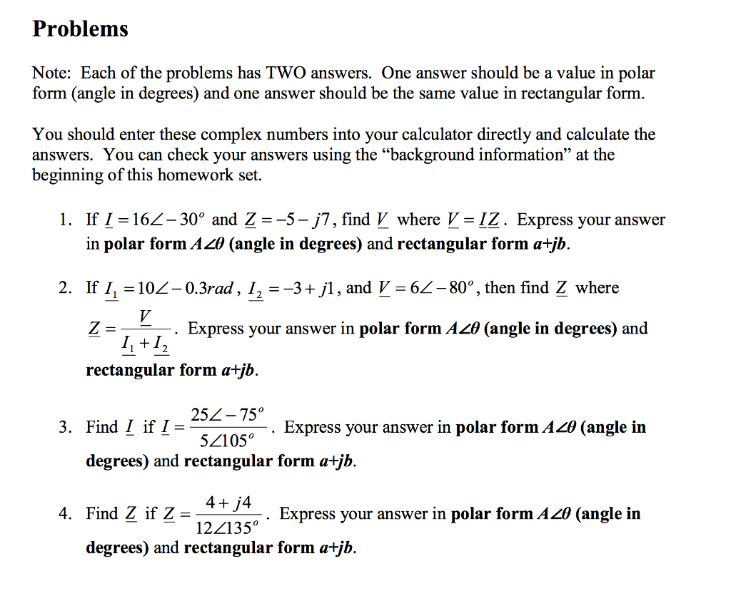Solved Problems Note: Each of the problems has TWO answers. | Chegg.com